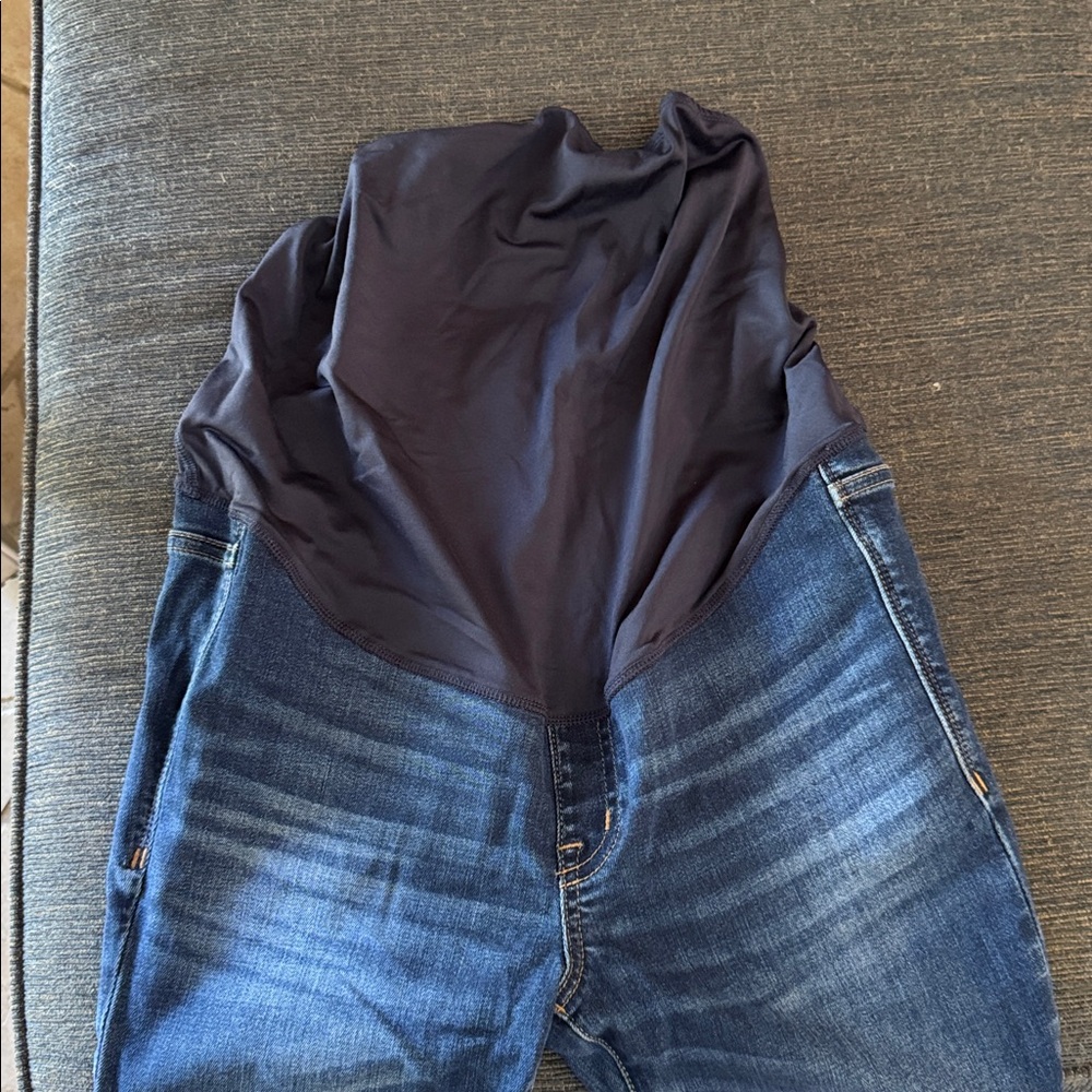Madewell Indigo Denim Maternity Pants